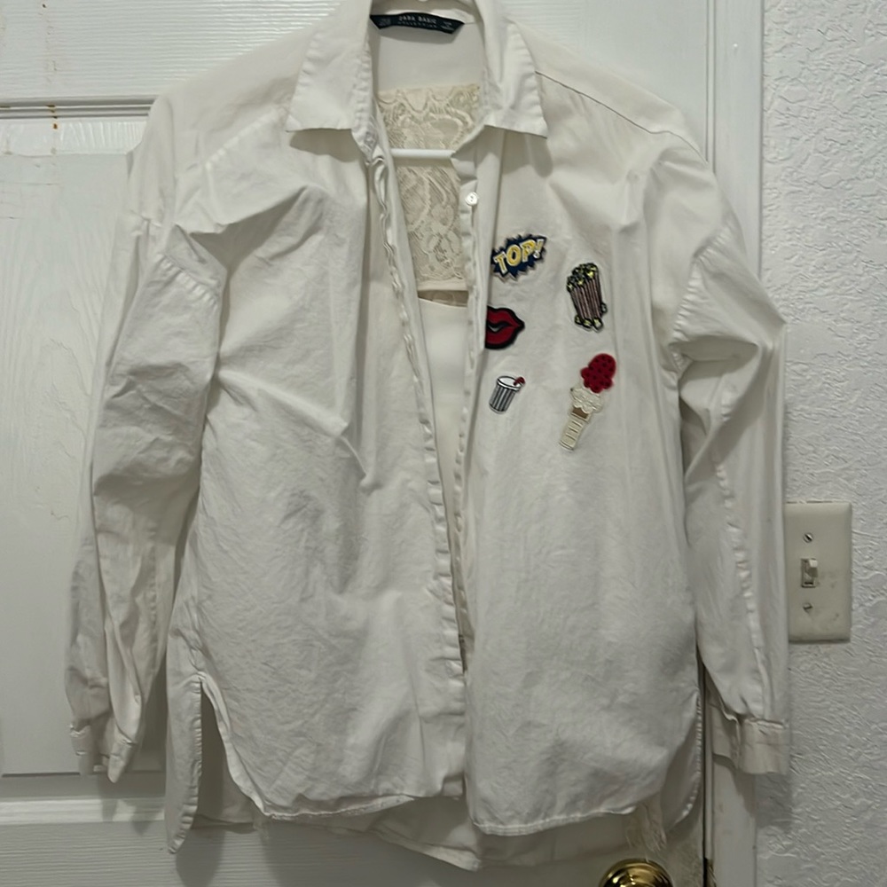 Zara shirt and elpis top